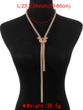 Xpoko Chains Knot Tasseled Necklaces Accessories