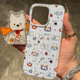 Xpoko Blue Plaid Westie Puppy Phone Case