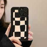 Xpoko Simple Lattice Phone Case Christmas Thanksgiving gifts