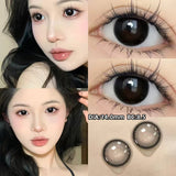 Xpoko Cream Black Ring 14.0mm Contact Lenses(6months wear)