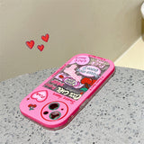 Xpoko Pink Girl Love Graffiti Phone Case