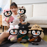 Xpoko Kawaii Dress Up Penguin Family Plushie Christmas Thanksgiving gifts