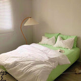 Xpoko Two-Toned Aesthetic Bedsheet Set