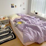 Xpoko Aesthetic Pastel Color Combo Bedsheet Set