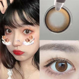 Xpoko Moonlight Brown Contact Lenses(12 months wear)