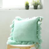 Xpoko Bohemian Knitted Pastel Color Pillowcase