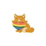 Xpoko Rainbow Bunny Puppy Pins Christmas Thanksgiving gifts