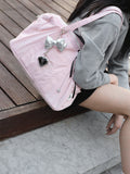Xpoko Blanka Pink Travel Tote Lightweight and Large Capaci Yoga Fitness Boston Shoulder Bag Bostonbag