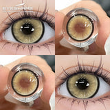 Xpoko 1Pair Colorcon Colored Contact Lenses for Eyes Brown Eye Lens Green Lenses Blue Eye Contacts Korean Lenses Yearly Lens