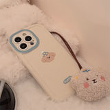 Xpoko Puppy Plush Lanyard Phone Case