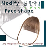 Xpoko Synthetic Natural Forehead Ins Hair Fake Fringes Air Bangs Wig Female Piece Real Comic Flush Bangs Invisible Wig