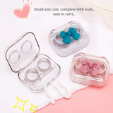 Xpoko Kawaii Bow Contact Lens Case Christmas Thanksgiving gifts