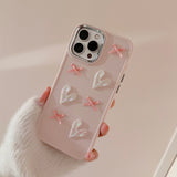 Xpoko Pink Love Bow Phone Case