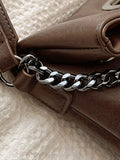 Xpoko Chains Split-Joint Bags Crossbody Bags Handbags