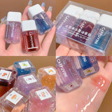 Xpoko Small Square Transparent Lip Gloss Christmas Thanksgiving gifts