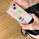 Xpoko Cute Bag Stand Holder Magnetic Cover For Iphone 13pro 14 15promax 15 Pro Max 14ProMax 12 Summer Cute Cat Love Heart Phone Case
