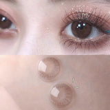 Xpoko Pink Brown Contact Lenses