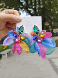 Xpoko Flower Shape Drop Earrings