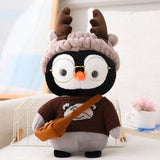 Xpoko Kawaii Dress Up Penguin Family Plushie Christmas Thanksgiving gifts