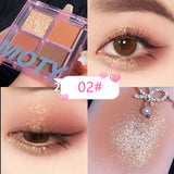 Xpoko 4 Colors Shine Eyeshadow Christmas Thanksgiving gifts