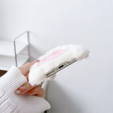 Xpoko Plush Bow Long-Eared Rabbit Phone Case