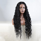 Xpoko Synthetic Lace Front Wig Baby Hair Wig Long Wavy 30 "  Lace Wig For Women Lace Front Wig Ombre Blonde Black Wig Cosplay Wig