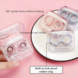 Xpoko Kawaii Bow Contact Lens Case Christmas Thanksgiving gifts