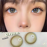 Xpoko Olive Green Contact Lenses