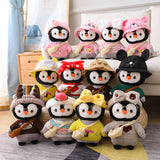 Xpoko Kawaii Dress Up Penguin Family Plushie Christmas Thanksgiving gifts