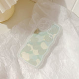 Xpoko Oil Painting Green Heart Phone Case