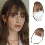 Xpoko Synthetic Natural Forehead Ins Hair Fake Fringes Air Bangs Wig Female Piece Real Comic Flush Bangs Invisible Wig