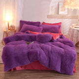 Xpoko Dreamy Winter Mink Fleece Bedsheet Set