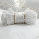 Xpoko Super Cute Lace cushion decorative bedding pillow European candy cushion princess big ruffle desgin lumbar pillow sofa pillows