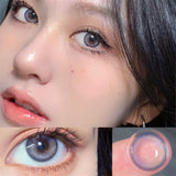 Xpoko Blue Tears Purple Contact Lenses