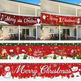 Xpoko Christmas Outdoor Banner Flag Merry Christmas Decoration for Home 2024 Xmas Ornament Navidad Natal Noel Gift Happy New Year 2025