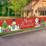 Xpoko Christmas Outdoor Banner Flag Merry Christmas Decoration for Home 2024 Xmas Ornament Navidad Natal Noel Gift Happy New Year 2025