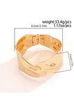 Xpoko Adjustable Open-ended Punk Bangle Bracelets