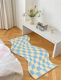 Xpoko Danish Pastel Wavy Checkered Rugs