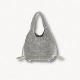 Xpoko Disco Cowgirl Silver Rhinestone Handbag