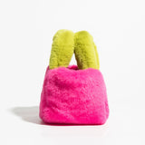 Xpoko Fluffy Faux Fur Basket Handbag