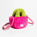 Xpoko Fluffy Faux Fur Basket Handbag