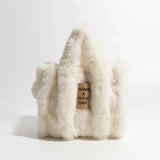 Xpoko Fluffy Faux Fur Tote Bag