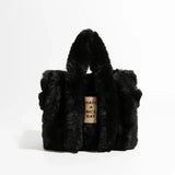 Xpoko Fluffy Faux Fur Tote Bag