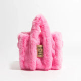 Xpoko Fluffy Faux Fur Tote Bag