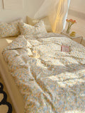 Xpoko Golden Hour Floral Oil Painting Bedding Set