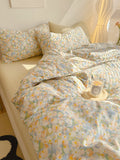 Xpoko Golden Hour Floral Oil Painting Bedding Set