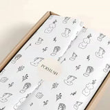 Xpoko 17gsm Custom Printed Tissue Wrapping Paper Branding Staionary Jewelry Clothing Gift Box Packaging Decoration Paper