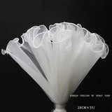 Xpoko Wave Yarn Mesh Flower Packaging, Lace Gauze, Flower Shop Bouquet, Floral Flower Decoration Material Net, 10 Yard