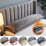 Xpoko Flannel Thicken Long Pillowcase,Large Size Super Floppy,Sleepcomfort Lover  Pillow Cover 120/150/180cm, For Bedroom