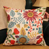 Xpoko 30x50/45/55/65x60/70x60cm American country retro flower cushion cover large back pillowcase decorative pillow cover